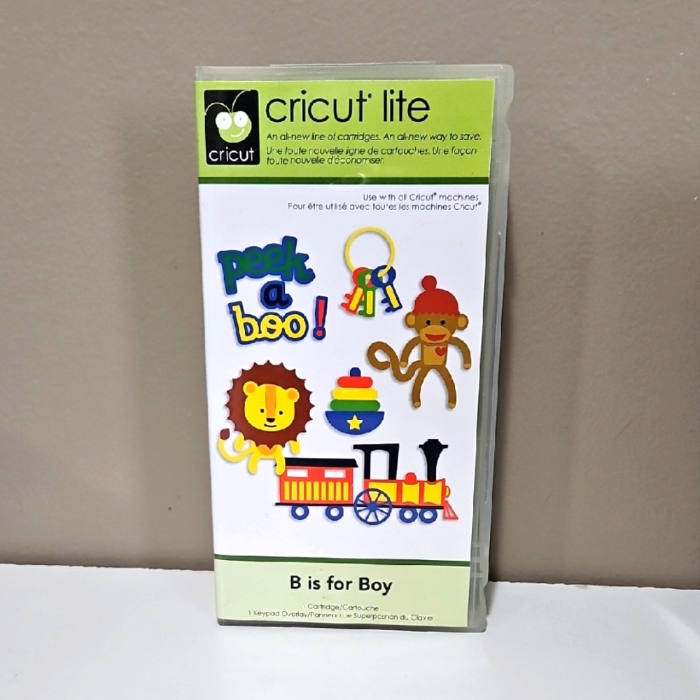 B IS FOR BOY Cricut Cartridge UNLINKED Factory sealed